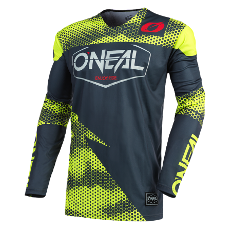 Maglia O'Neal Mayhem Covert Charcoal/Neon Yellow