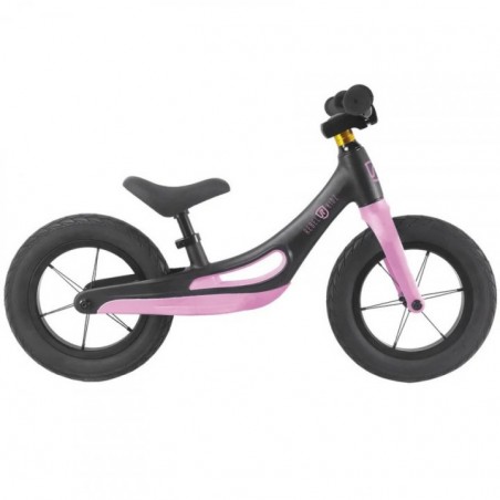 Bici Pedagogica in Magnesio Rebel Kidz 12" Nero/Rosa