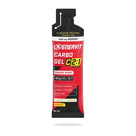 Box 24 pezzi Carbo Gel Enervit C 2:1 Pro Limone con Sodio 60ml